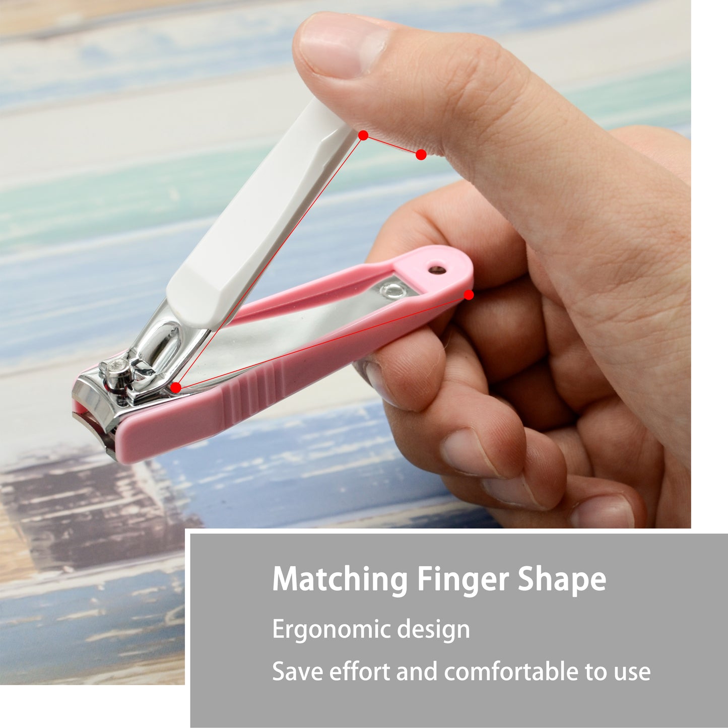 PAFASON® Nail Clipper Set with Nail Catcher & Nail File Super Sharp for Fingernail & Toenail Clippers for Men & Women