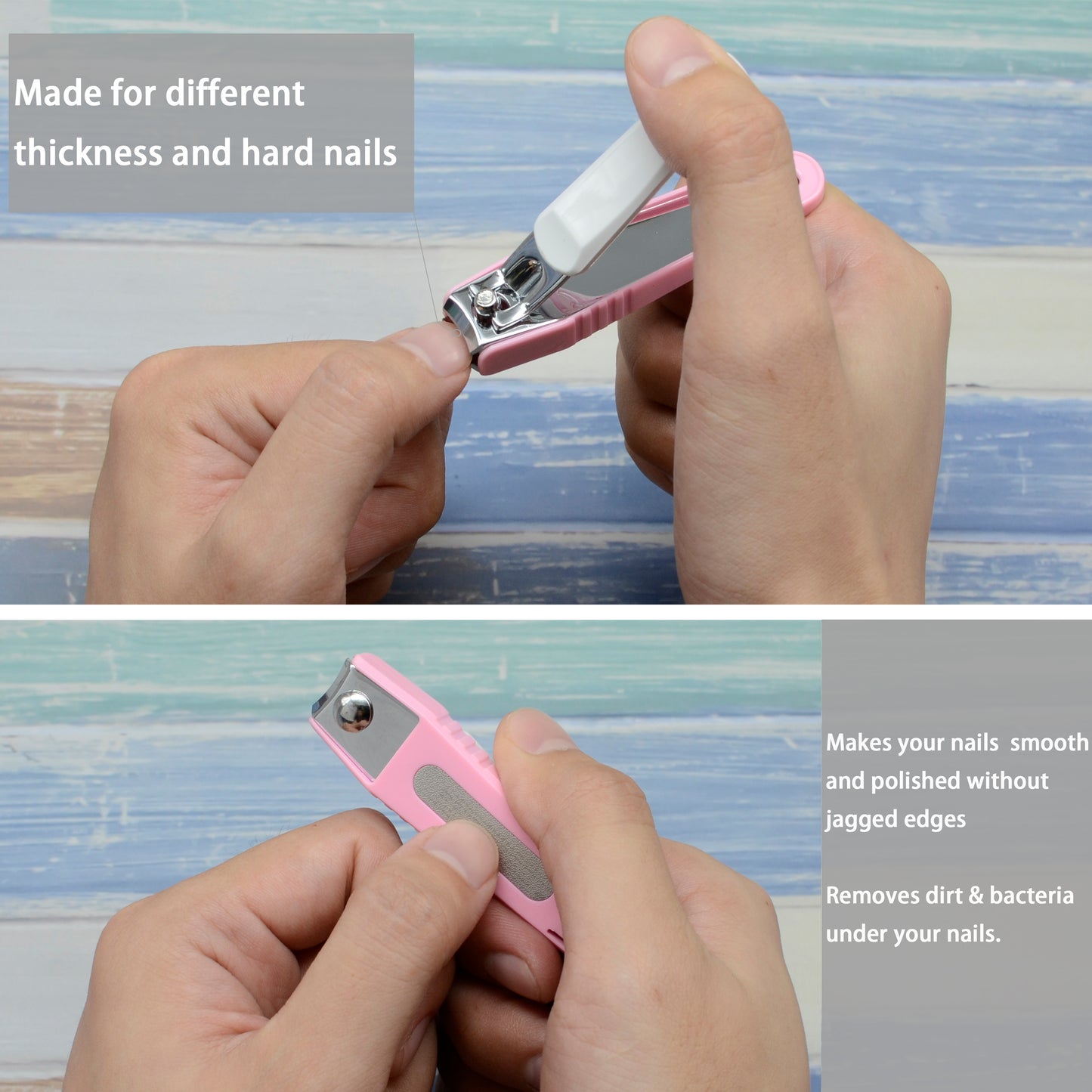 PAFASON® Nail Clipper Set with Nail Catcher & Nail File Super Sharp for Fingernail & Toenail Clippers for Men & Women