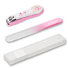 PAFASON Baby Safety Nail Clipper Cutter Nail Catcher Baby Glass Nail File Double-Sided Crystal Glass with Case Ideal for Young Children Infant Newborns Toddlers Fingernail and Toenail Cutting