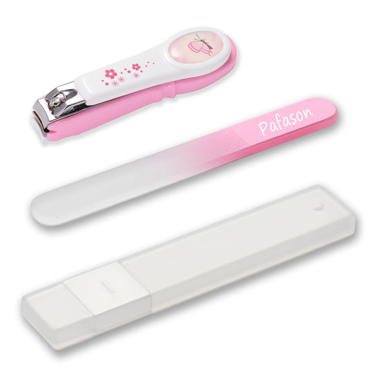 PAFASON Baby Safety Nail Clipper Cutter Nail Catcher Baby Glass Nail File