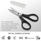 PAFASON Small Stainless Steel Precise Thread Yarn Fabric Detail Paper Cutting Scissor with Safety Cover for DIY Embroidery Quilting Sewing Knitting Crafting Cross Stitch Crochet