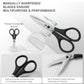 PAFASON Small Stainless Steel Precise Thread Yarn Fabric Detail Paper Cutting Scissor with Safety Cover for DIY Embroidery Quilting Sewing Knitting Crafting Cross Stitch Crochet