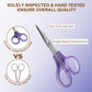PAFASON 4" Stainless Steel Detail Craft Scissors Set with Straight Precise Tips & Safety Cap & TSA Complied Ideal for Scrapbooking, Paper Yarn Thread Fabric Cutting Sewing Quilting Embroidery Knitting