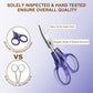 PAFASON® Sharpest and Precise Stainless Steel Curved & Straight Thread Yarn Cutting Scissors with Protective Cover - Ideal for Embroidery, Quilting, Sewing, Knitting, Crafting