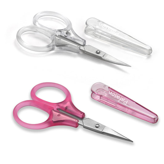 PAFASON Small Travel Embroidery Craft Scissors Set Straight Curved Tip