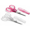 PAFASON Small Travel Sewing Embroidery Scissors Set Curve Straight Tip Stainless Steel for Quilting Knitting Crafting Cross Stitch Crochet Thread Yarn Paper Detail Cutting Safety Case