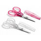 PAFASON Small Travel Sewing Embroidery Scissors Set Curve Straight Tip Stainless Steel for Quilting Knitting Crafting Cross Stitch Crochet Thread Yarn Paper Detail Cutting Safety Case
