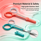 PAFASON Small High Precision Eyebrow Grooming Scissors Set, Beauty Makeup Cosmetic Tool, Curved, Straight Tip, Stainless Steel, Safety Case for Trimming Eyelash Extensions