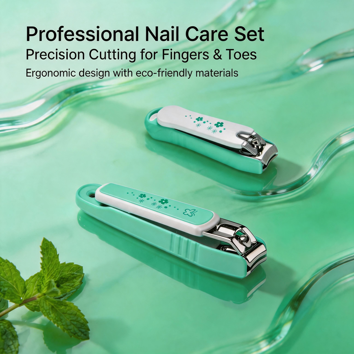 PAFASON Ultra Sharp Nail Clipper Set, Fingernail and Toenail Trimmer Cutter, Stainless Steel, Curved Blade, Sturdy, Nail Catcher, Nail Files for Men and Women