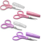 PAFASON Sharp Point Craft Scissor Set 4 PC Straight Curved for Scrapbooking Quilting DIY Sewing Knitting Embroidery Cross Stitch Crochet Thread Yarn Paper Detail Cutting Stainless Steel Safety Case