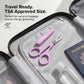 PAFASON Small Travel Craft Scissors Set Straight Curved Tip All Purpose for Scrapbooking Quilting DIY Sewing Knitting Embroidery Cross Stitch Crochet Thread Yarn Paper Detail Fabric Cutting