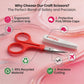 PAFASON Small Craft Scissors Set Straight Precision Fine Tip All Purpose for Scrapbooking Quilting Sewing Knitting Embroidery Cross Stitch Crochet Thread Yarn Paper Fabric Detail Cutting, Safety Case