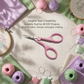 PAFASON Small Travel Craft Scissors Set Straight Precision Tip All Purpose for Scrapbooking Quilting Sewing Knitting Embroidery Cross Stitch Crochet Thread Yarn Paper Fabric Detail Cutting, Safety Case