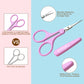 PAFASON® 4" Stainless Steel Detail Craft Scissors Set with Straight & Precise Tips & Safety Cover Ideal for Scrapbooking, Paper Cutting, Sewing, Crafting, Quilting