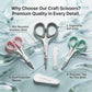 PAFASON Small Travel Sewing Scissors Set Curved Straight Tip All Purpose for Quilting Embroidery Knitting Crafting Cross Stitch Crochet Thread Yarn Paper Fabric Detail Multipurpose Cutting Safety Case