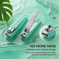 PAFASON Ultra Sharp Nail Clipper Set with Glass Nail File, Fingernail and Toenail Trimmer Cutter, Stainless Steel, Curved Blade, Sturdy, Nail Catcher, for Men and Women
