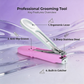 PAFASON Baby Safety Nail Clipper Cutter Nail Catcher Baby Glass Nail File Double-Sided Crystal Glass with Case Ideal for Young Children Infant Newborns Toddlers Fingernail and Toenail Cutting