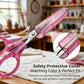 PAFASON Small Craft Scissors Set Straight Precision Fine Tip All Purpose for Scrapbooking Quilting Sewing Knitting Embroidery Cross Stitch Crochet Thread Yarn Paper Fabric Detail Cutting, Safety Case