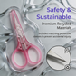 PAFASON Small Travel Craft Scissors Set Straight Precision Tip All Purpose for Scrapbooking Quilting Sewing Knitting Embroidery Cross Stitch Crochet Thread Yarn Paper Detail Fabric Cutting