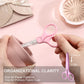 PAFASON Sharp Point Craft Scissor Set 4 PC Straight Curved for Scrapbooking Quilting DIY Sewing Knitting Embroidery Cross Stitch Crochet Thread Yarn Paper Detail Cutting Stainless Steel Safety Case