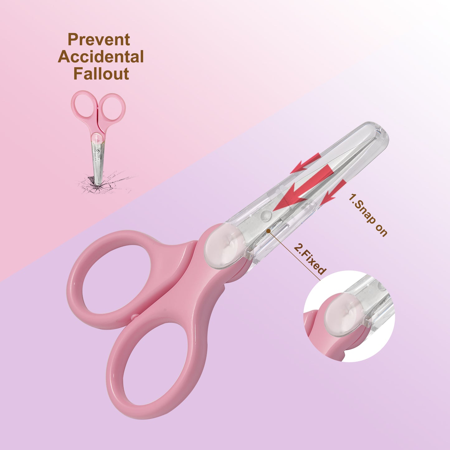 PAFASON® 3.5" Stainless Steel Curved & Straight Embroidery Detail Scissors Set with Protective Cover Perfect for Thread Cutting Yarn Quilting Sewing Knitting Crafting Needle Work Cross Stitch Crochet