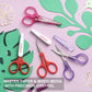 PAFASON Highly Precise Craft Scissor Set 4 PC Straight Curved for Scrapbooking Quilting DIY Sewing Knitting Embroidery Cross Stitch Crochet Thread Yarn Paper Detail Cutting Stainless Steel Safety Case