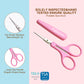 PAFASON® 4" Stainless Steel Detail Craft Scissors Set with Straight & Precise Tips & Safety Cover Ideal for Scrapbooking, Paper Cutting, Sewing, Crafting, Quilting