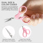PAFASON Sharp Point Craft Scissor Set 4 PC Straight Curved for Scrapbooking Quilting DIY Sewing Knitting Embroidery Cross Stitch Crochet Thread Yarn Paper Detail Cutting Stainless Steel Safety Case