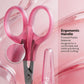 PAFASON Small Craft Scissors Set Straight Precision Fine Tip All Purpose for Scrapbooking Quilting Sewing Knitting Embroidery Cross Stitch Crochet Thread Yarn Paper Fabric Detail Cutting, Safety Case