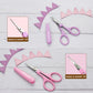 PAFASON® 4" Stainless Steel Detail Craft Scissors Set with Straight & Precise Tips & Safety Cover Ideal for Scrapbooking, Paper Cutting, Sewing, Crafting, Quilting