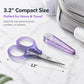 PAFASON Small Travel Embroidery Craft Scissors Set Straight Curved Tip  Stainless Steel for Scrapbooking Quilting Sewing Knitting Cross Stitch Crochet Thread Yarn Paper Detail Cutting Safety Case