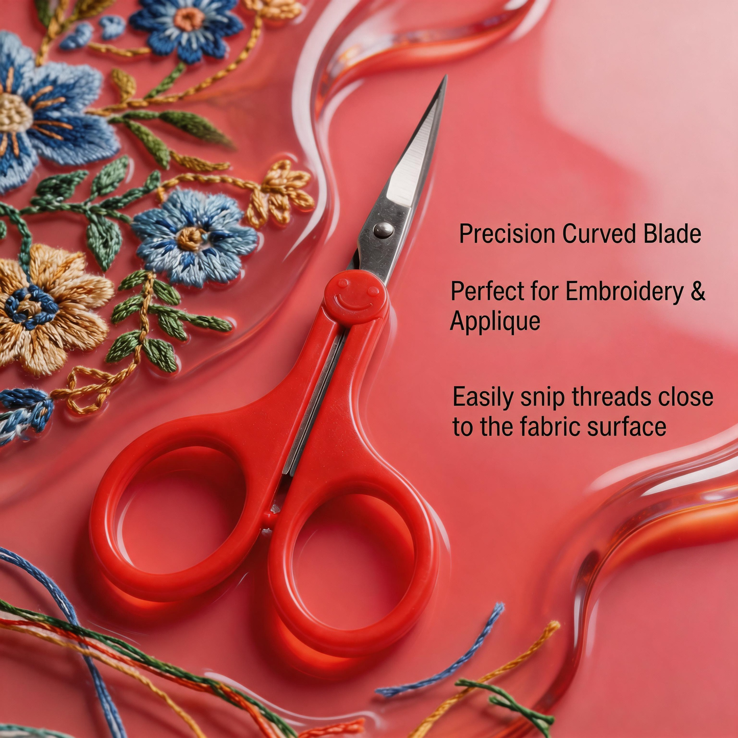 PAFASON Small Travel Craft Scissors Set Straight Curved Tip All Purpose for Scrapbooking Quilting DIY Sewing Knitting Embroidery Cross Stitch Crochet Thread Yarn Paper Detail Fabric Cutting