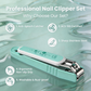 PAFASON Ultra Sharp Nail Clipper Set, Fingernail and Toenail Trimmer Cutter, Stainless Steel, Curved Blade, Sturdy, Nail Catcher, Nail Files for Men and Women