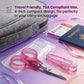 PAFASON Small Craft Scissors Set Straight Precision Fine Tip All Purpose for Scrapbooking Quilting Sewing Knitting Embroidery Cross Stitch Crochet Thread Yarn Paper Fabric Detail Cutting, Safety Case