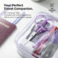PAFASON Small Travel Craft Scissors Set Straight Precision Tip All Purpose for Scrapbooking Quilting Sewing Knitting Embroidery Cross Stitch Crochet Thread Yarn Paper Detail Fabric Cutting