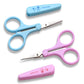 PAFASON® 4'' Stainless Steel Detail Craft Scissors Set with Straight, Round, High Precision, Sharp Tips and Safety Cover Great for Art Work Scrapbooking, Paper Cutting, Sewing, Crafting, Quilting
