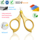 PAFASON® Baby Round Tip Safety Manicure Nail Scissors and Baby Glass Nail File Set, Stainless Steel, Czech Float Glass, Ideal Shower Gift for Infant, Newborns, Babies Toddlers