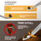 PAFASON® Stainless Steel Premium Dual Tipped Tick Removal Tweezer Set - Remover for Dogs, Cats and Humans with Storage Case