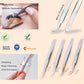 PAFASON® Stainless Steel Eyelash Extension Tweezers Set-Precision Tweezers for Grafting 2D-6D Volume & Individual False Lashes Extensions with PU Leather Case