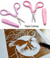 PAFASON® 4" Stainless Steel Detail Craft Scissors Set with Straight & Precise Tips & Safety Cover Ideal for Scrapbooking, Paper Cutting, Sewing, Crafting, Quilting