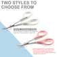PAFASON Stainless Steel Curved and Straight Eyebrow Grooming Scissor Set with Safety Cover for Trimming Shaping Eyelash Extensions Eyebrow